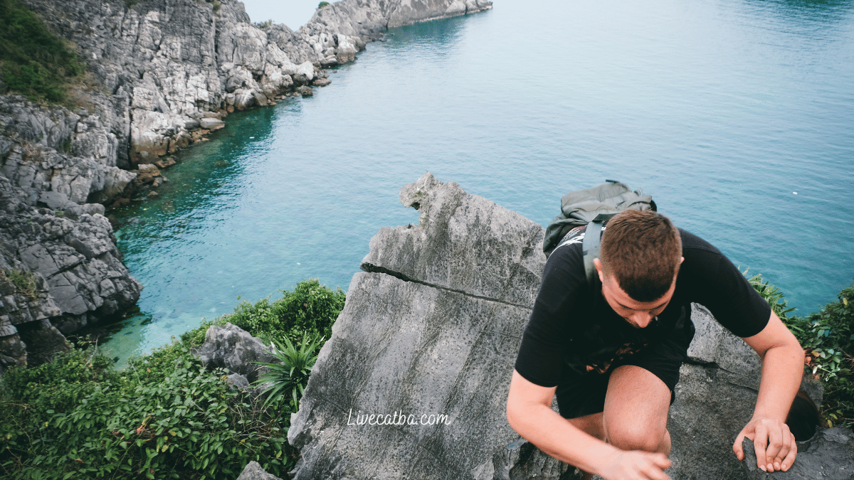 rock climbing